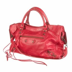 Balenciaga Red City Bag